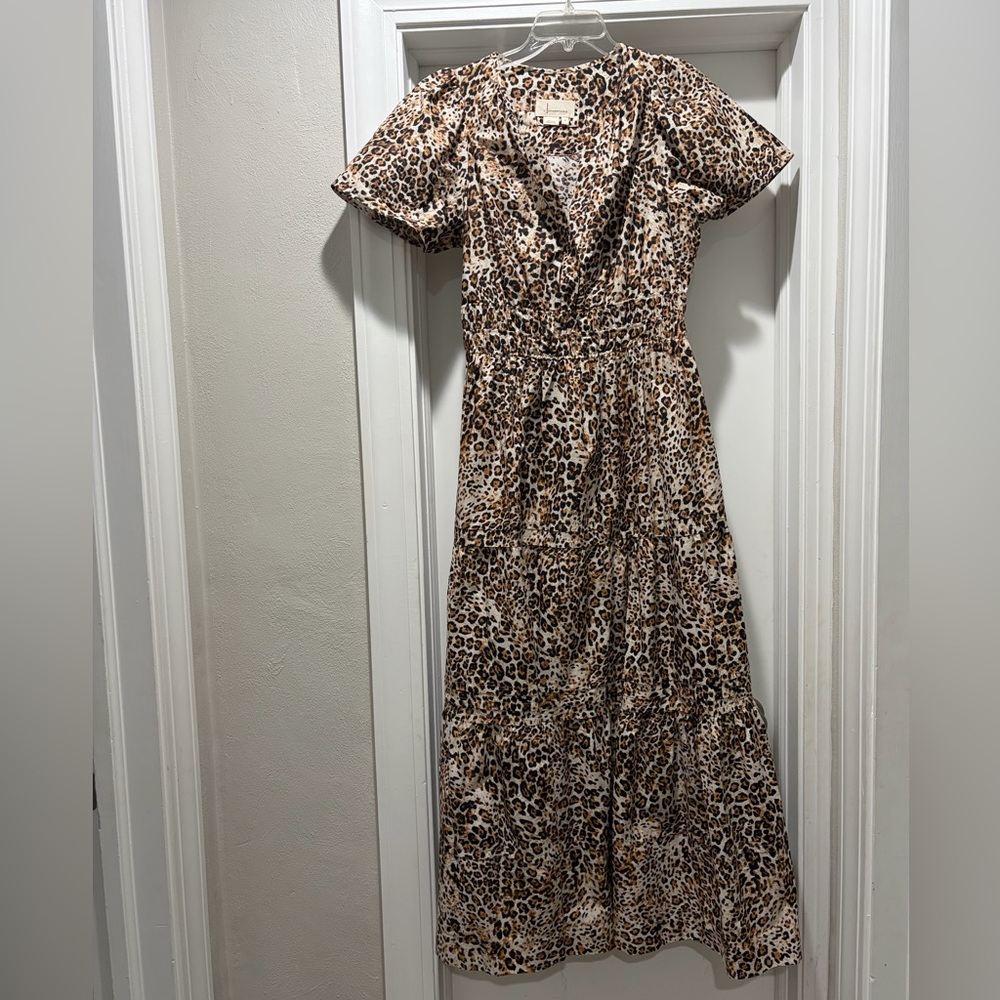 Anthropologie Leopard Print Somerset Maxi